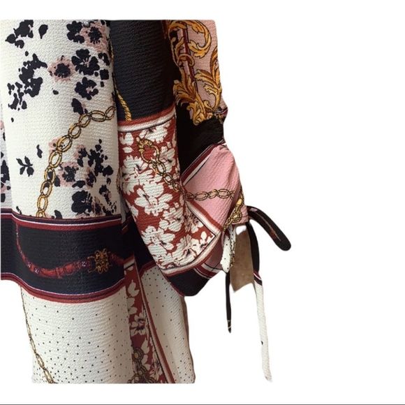 New Directions Tie Sleeve Top Tunic NWT - Picture 4 of 5